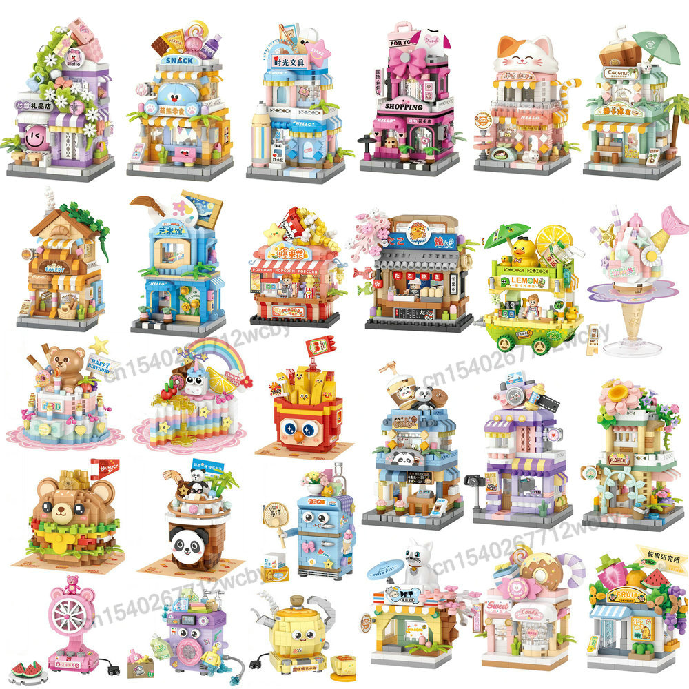 Model Kit Wall E - House Building Blocks Household Appliance Dessert