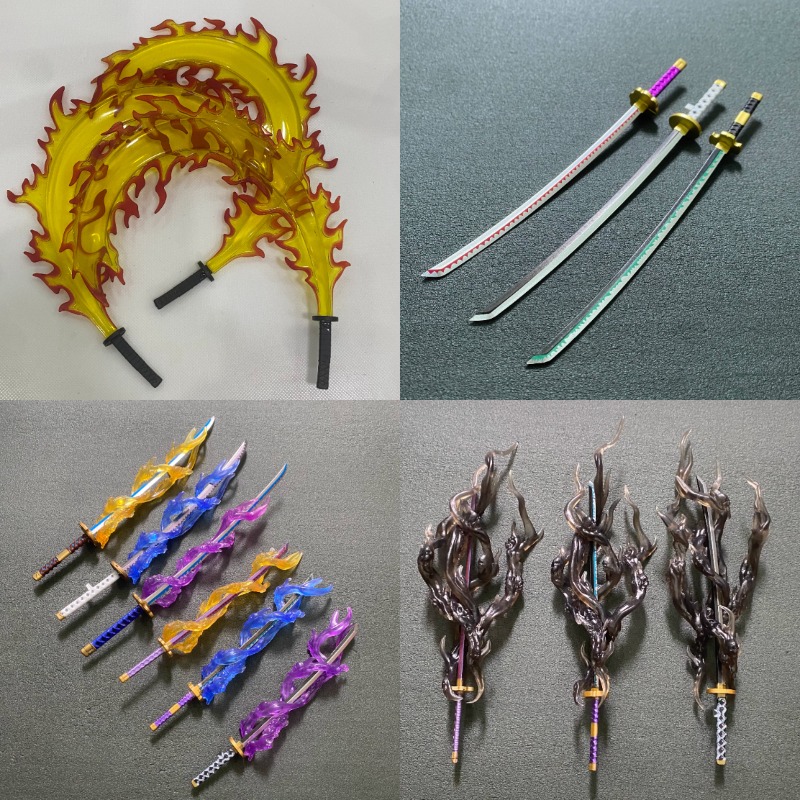 Model Kit Zero - DIY Soldier Accessories Samurai Flame Blade