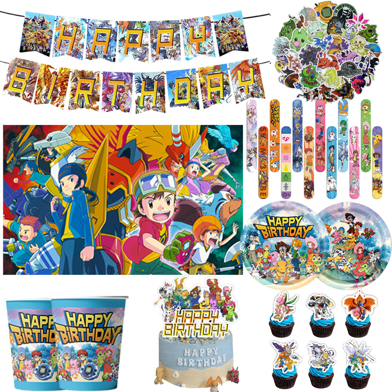 Model Kit Digimon - Digimon Themed Birthday Party Supplies Paper