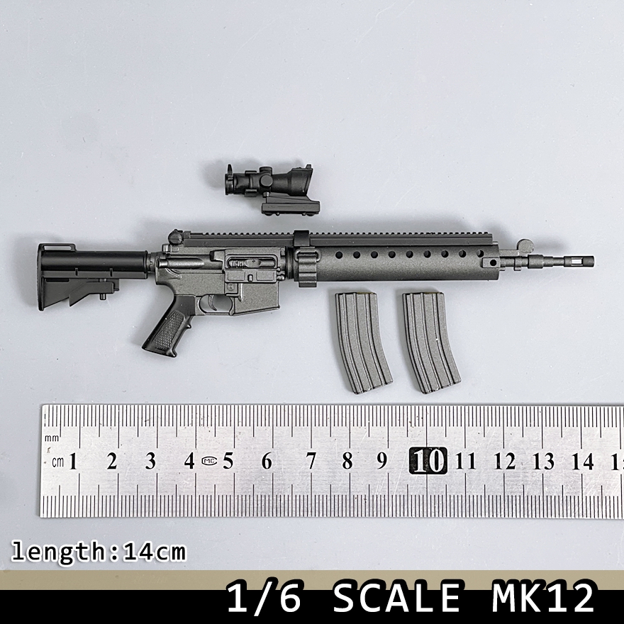 1/6 Scale MK12 SPR Sniper Rifl - Model Kit Action Figure 评论和价格