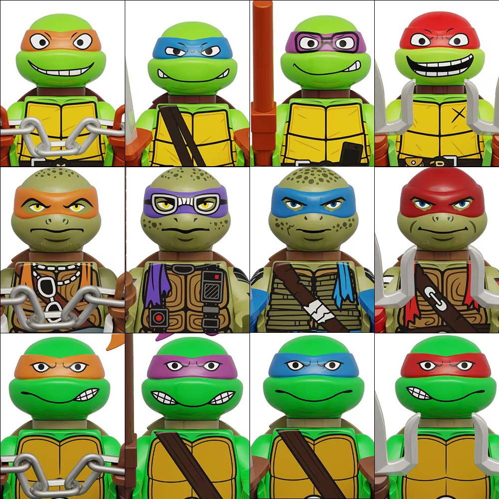 4PCS 8PCS Turtle Movie Ninja M - Model Kit Ninja 评论和价格