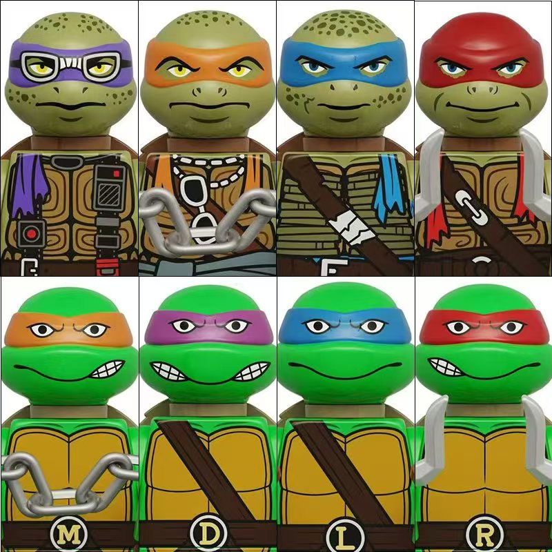 4PCS 8PCS Turtle Movie Ninja M - Model Kit Ninja 评论和价格
