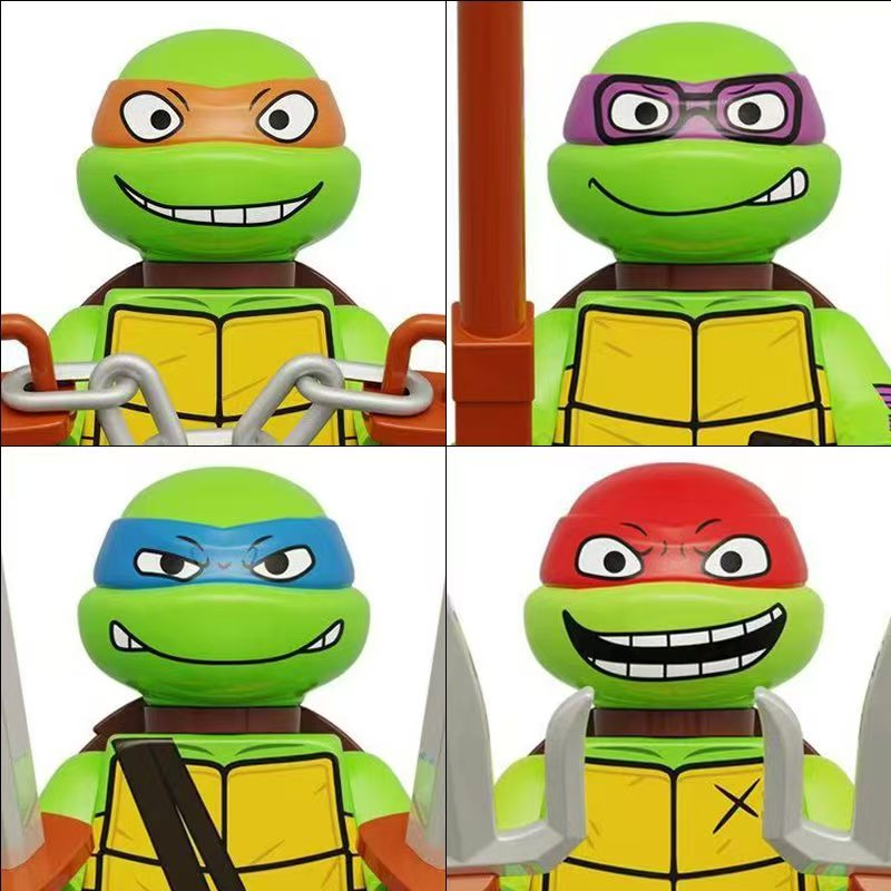 4PCS 8PCS Turtle Movie Ninja M - Model Kit Ninja 评论和价格