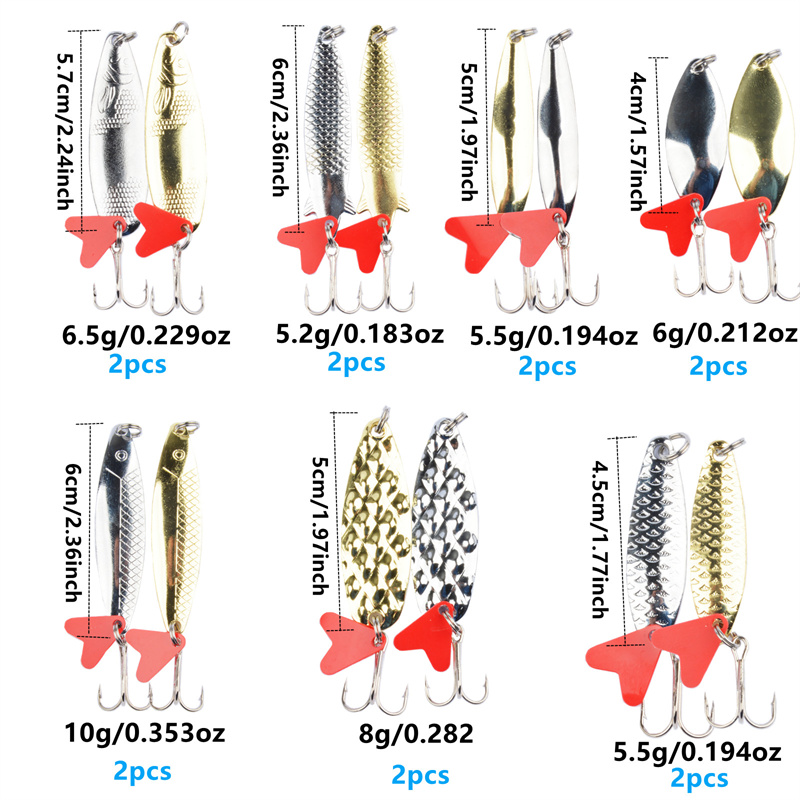 14-piece sequined lure bait, p - Model Kit One Piece Ship 评论和价格
