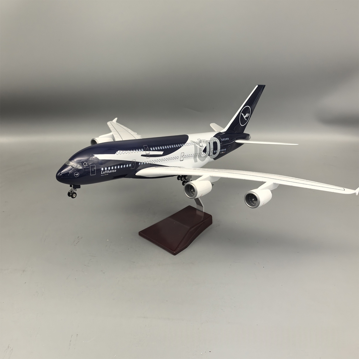 New 45cm Lufthansa A380 100 Ye - Model Kit Plane 评论和价格
