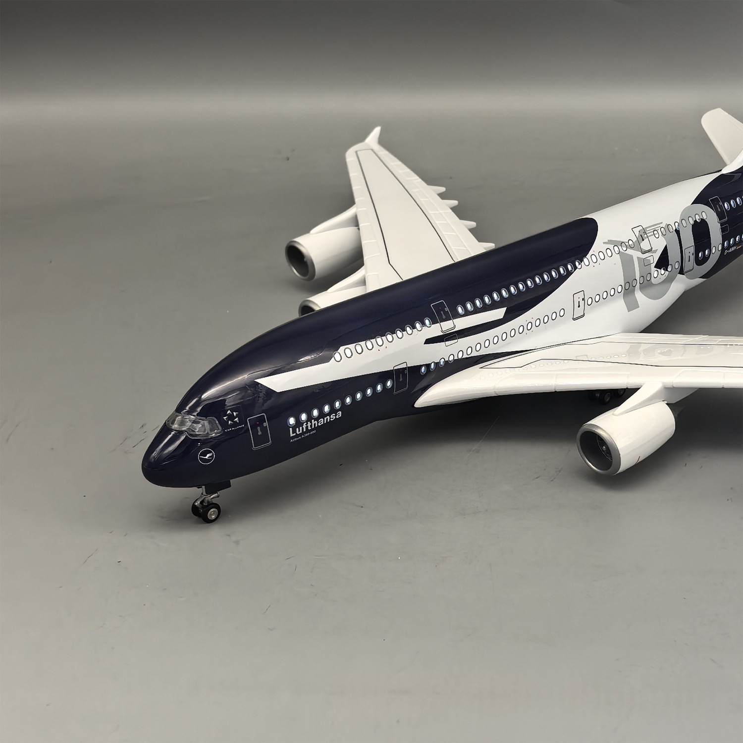 New 45cm Lufthansa A380 100 Ye - Model Kit Plane 评论和价格