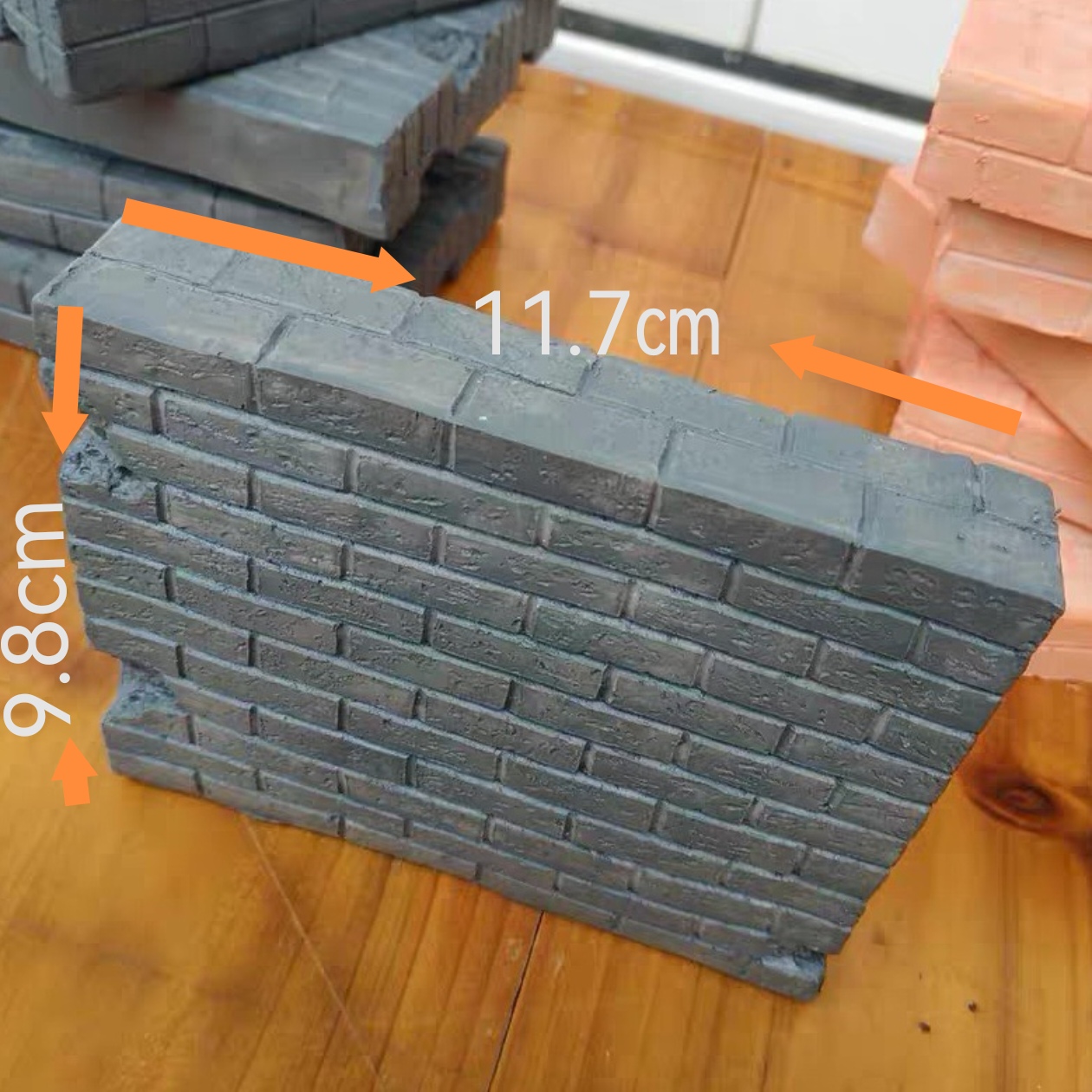 Miniature Brick Wall Plaster D - Model Kit Wall E 评论和价格