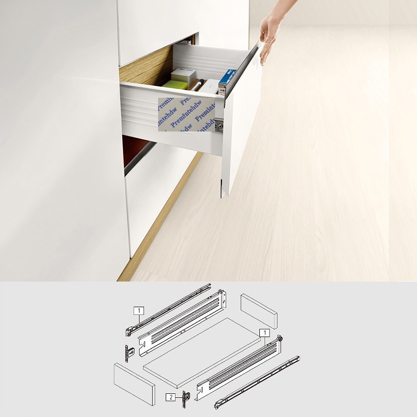 1Pair Metal Box Single Wall Dr - Model Kit Runner Organizer 评论和价格