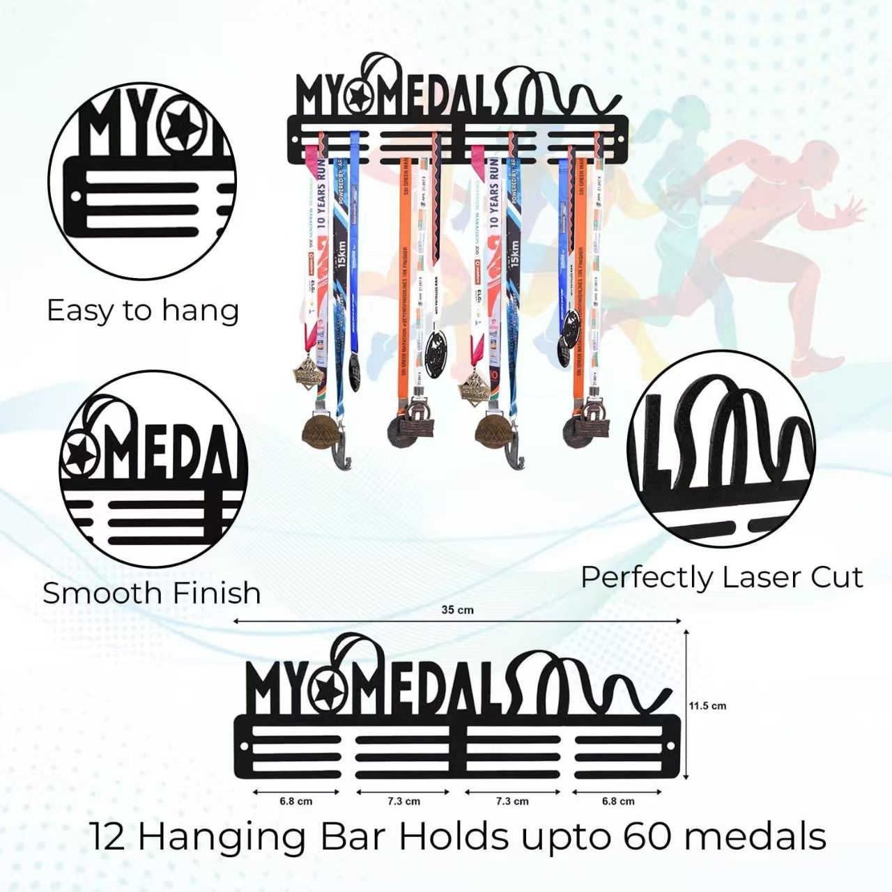 Medal Display Shelf Award Ribb - Model Kit Runner Organizer 评论和价格