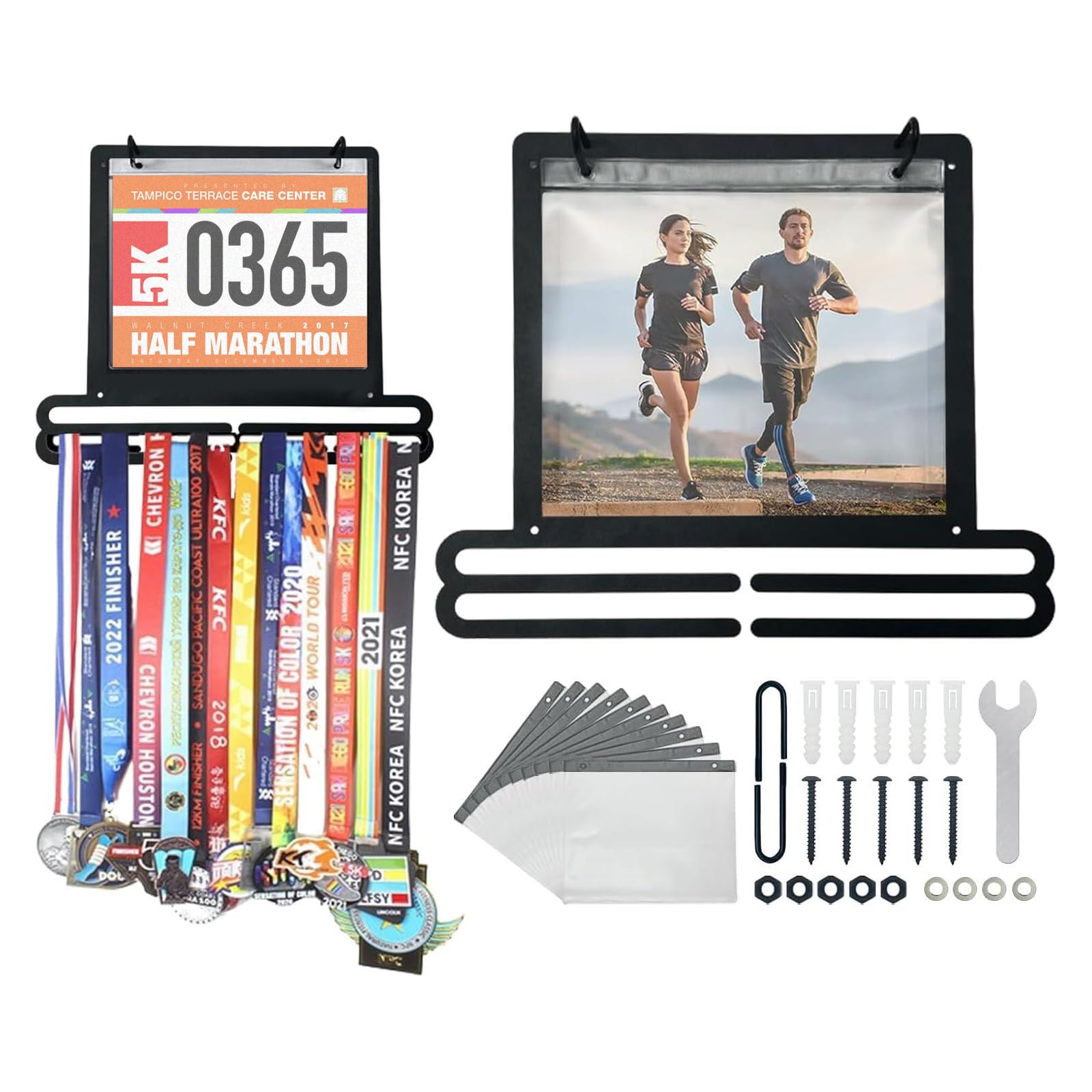 Premium Race Bib and Medal Dis - Model Kit Runner Organizer 评论和价格