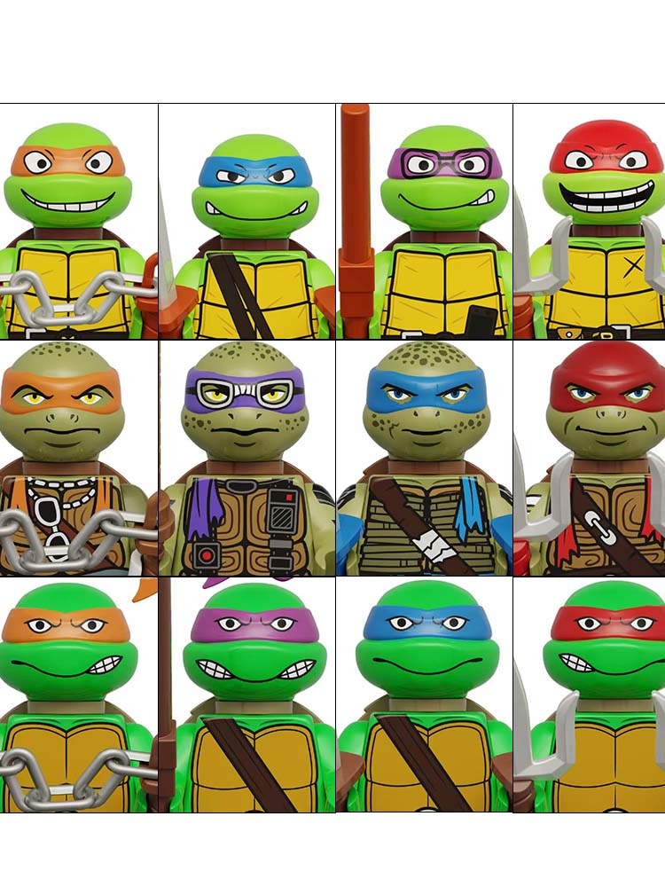 4PCS 8PCS Turtle Movie Ninja M - Model Kit Ninja 评论和价格