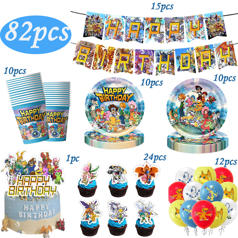 Digimon Themed Birthday Party  - Model Kit Digimon 评论和价格